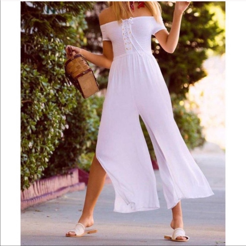 L*Space São Paulo Romper Jumpsuit in Black SZ M NWT - Picture 7 of 9